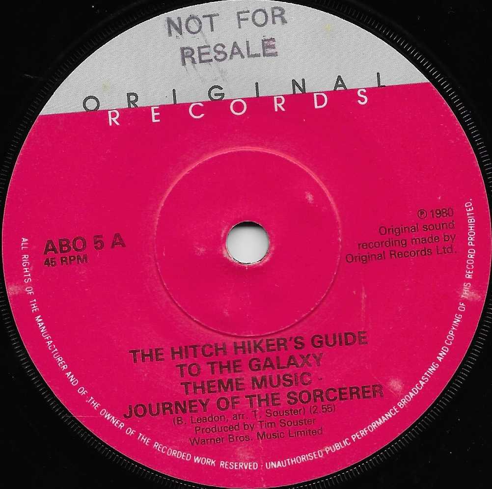 ABO 5 Journey of the sorcerer (Hitchhiker's guide to the galaxy) B. Leardon / T Souster / Eagles from the BBC records and Tapes library Label